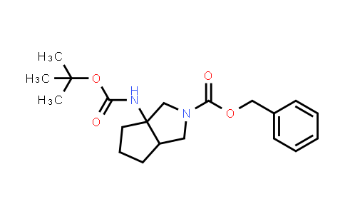 CAS No. 2177257-63-3, Benzyl 3a-((tert-butoxycarbonyl)amino)hexahydrocyclopenta[c]pyrrole-2(1H)-carboxylate