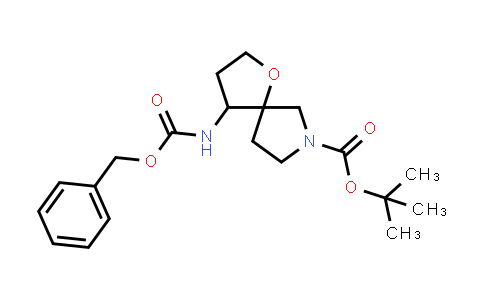 CAS No. 2177258-34-1, tert-Butyl 4-(((benzyloxy)carbonyl)amino)-1-oxa-7-azaspiro[4.4]nonane-7-carboxylate