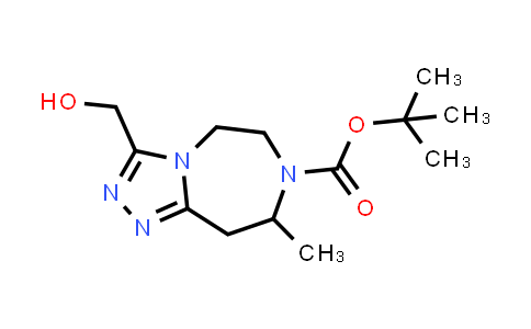 CAS No. 2177258-47-6, tert-Butyl 3-(hydroxymethyl)-8-methyl-8,9-dihydro-5H-[1,2,4]triazolo[4,3-d][1,4]diazepine-7(6H)-carboxylate