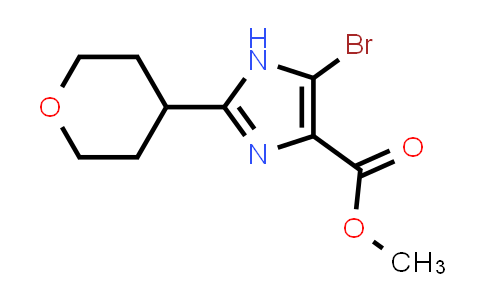 CAS No. 2177259-01-5, Methyl 5-bromo-2-(tetrahydro-2H-pyran-4-yl)-1H-imidazole-4-carboxylate