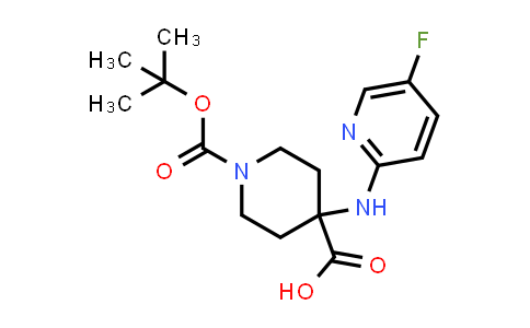 2177266-27-0 | 1-(tert-Butoxycarbonyl)-4-((5-fluoropyridin-2-yl)amino)piperidine-4-carboxylic acid