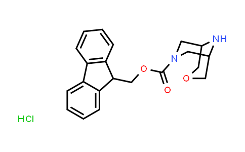 CAS No. 2177266-61-2, (9H-Fluoren-9-yl)methyl 3-oxa-7,9-diazabicyclo[3.3.1]nonane-7-carboxylate hydrochloride