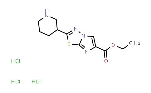 CAS No. 2177267-19-3, Ethyl 2-(piperidin-3-yl)imidazo[2,1-b][1,3,4]thiadiazole-6-carboxylate trihydrochloride