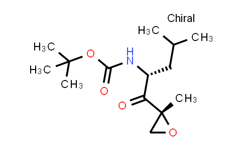 CAS No. 2177287-68-0, tert-Butyl ((R)-4-methyl-1-((R)-2-methyloxiran-2-yl)-1-oxopentan-2-yl)carbamate