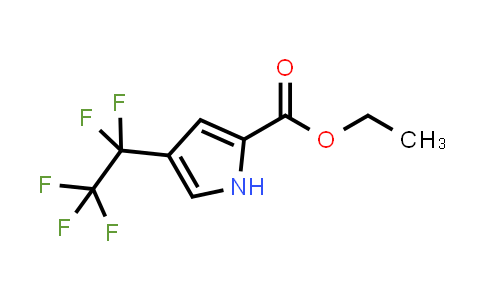 CAS No. 2180956-75-4, Ethyl 4-(perfluoroethyl)-1H-pyrrole-2-carboxylate