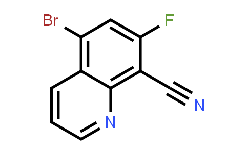 CAS No. 2181780-00-5, 5-Bromo-7-fluoroquinoline-8-carbonitrile