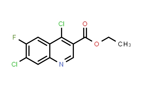 CAS No. 218457-57-9, Ethyl 4,7-dichloro-6-fluoroquinoline-3-carboxylate