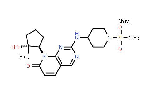 CAS No. 2185857-89-8, 8-((1R,2R)-2-Hydroxy-2-methylcyclopentyl)-2-((1-(methylsulfonyl)piperidin-4-yl)amino)pyrido[2,3-d]pyrimidin-7(8H)-one