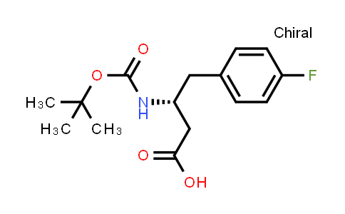 CAS No. 218609-00-8, (R)-3-((tert-Butoxycarbonyl)amino)-4-(4-fluorophenyl)butanoic acid