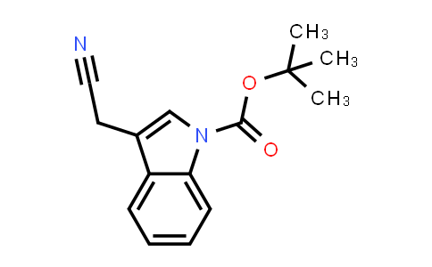 CAS No. 218772-62-4, tert-Butyl 3-(cyanomethyl)-1H-indole-1-carboxylate
