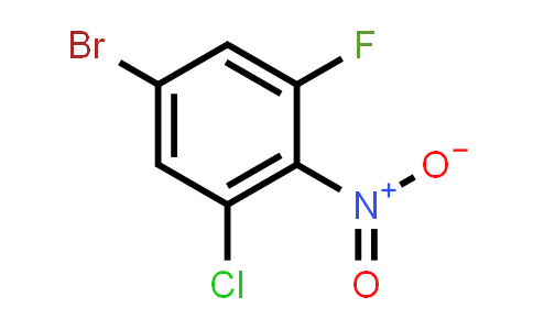 CAS No. 218797-71-8, 5-Bromo-1-chloro-3-fluoro-2-nitrobenzene