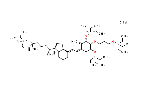 CAS No. 2189732-18-9, (((1R,2R,3R,Z)-5-(2-((1R,3aS,7aR,E)-7a-Methyl-1-((R)-6-methyl-6-((triethylsilyl)oxy)heptan-2-yl)octahydro-4H-inden-4-ylidene)ethylidene)-4-methylene-2-(3-((triethylsilyl)oxy)propoxy)cyclohexane-1,3-diyl)bis(oxy))bis(triethylsilane)