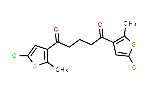 CAS No. 219537-95-8, 1,5-Bis(5-chloro-2-methylthiophen-3-yl)pentane-1,5-dione