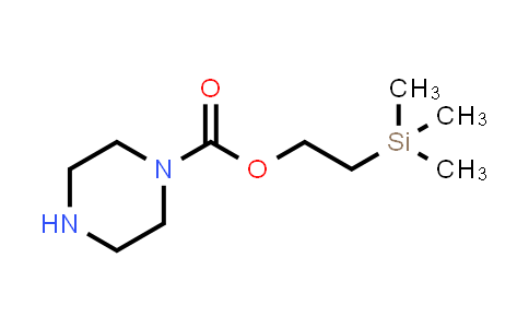 CAS No. 219687-93-1, 2-(Trimethylsilyl)ethyl piperazine-1-carboxylate