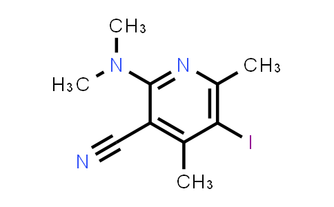 CAS No. 2197057-61-5, 2-(Dimethylamino)-5-iodo-4,6-dimethylpyridine-3-carbonitrile