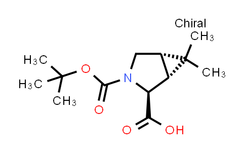 CAS No. 219754-02-6, (1R,2S,5S)-6,6-Dimethyl-3-[(2-methylpropan-2-yl)oxycarbonyl]-3-azabicyclo[3.1.0]hexane-2-carboxylic acid