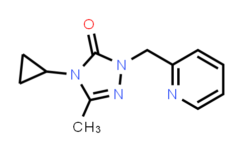 CAS No. 2197601-21-9, 4-Cyclopropyl-3-methyl-1-[(pyridin-2-yl)methyl]-4,5-dihydro-1H-1,2,4-triazol-5-one