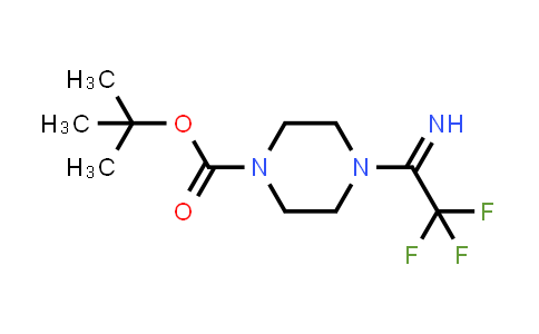 CAS No. 2198615-23-3, tert-Butyl 4-(2,2,2-trifluoroethanimidoyl)piperazine-1-carboxylate