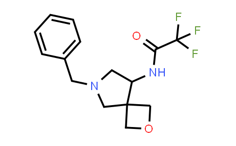 CAS No. 219869-45-1, Acetamide, 2,2,2-trifluoro-N-[6-(phenylmethyl)-2-oxa-6-azaspiro[3.4]oct-8-yl]-