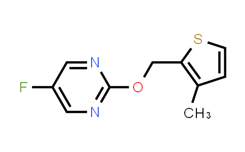 CAS No. 2198915-01-2, 5-Fluoro-2-[(3-methylthiophen-2-yl)methoxy]pyrimidine
