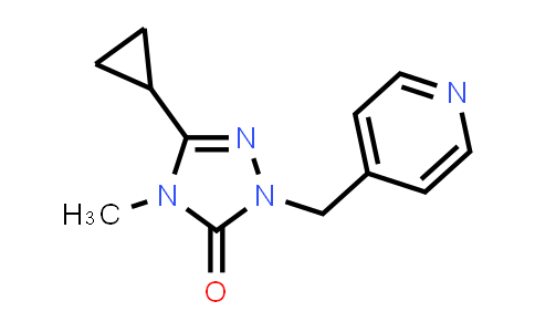 CAS No. 2199386-17-7, 3-Cyclopropyl-4-methyl-1-[(pyridin-4-yl)methyl]-4,5-dihydro-1H-1,2,4-triazol-5-one