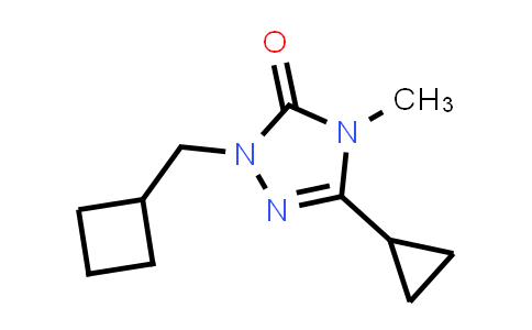 CAS No. 2199589-33-6, 1-(Cyclobutylmethyl)-3-cyclopropyl-4-methyl-4,5-dihydro-1H-1,2,4-triazol-5-one