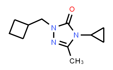 CAS No. 2199589-36-9, 1-(Cyclobutylmethyl)-4-cyclopropyl-3-methyl-4,5-dihydro-1H-1,2,4-triazol-5-one