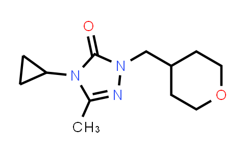 CAS No. 2199684-83-6, 4-Cyclopropyl-3-methyl-1-[(oxan-4-yl)methyl]-4,5-dihydro-1H-1,2,4-triazol-5-one