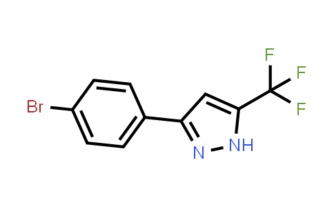 CAS No. 219986-65-9, 3-(4-Bromophenyl)-5-(trifluoromethyl)-1H-pyrazole
