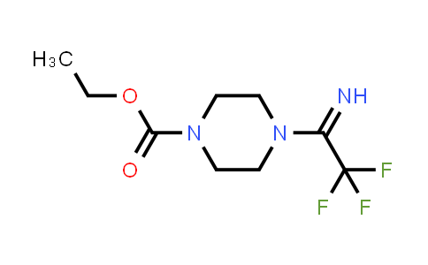 CAS No. 2201011-79-0, Ethyl 4-(2,2,2-trifluoroethanimidoyl)piperazine-1-carboxylate