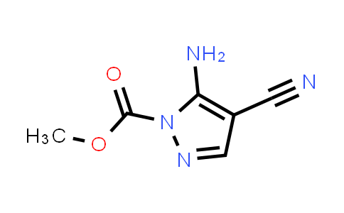 CAS No. 220131-57-7, methyl 5-amino-4-cyanopyrazole-1-carboxylate