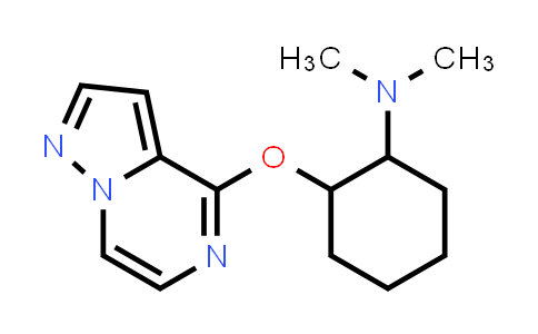 CAS No. 2201619-78-3, N,N-Dimethyl-2-(pyrazolo[1,5-a]pyrazin-4-yloxy)cyclohexan-1-amine
