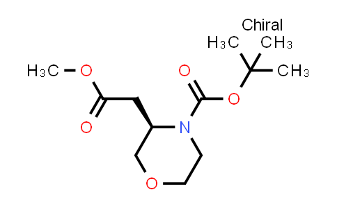 CAS No. 2204040-48-0, tert-Butyl (R)-3-(2-methoxy-2-oxoethyl)morpholine-4-carboxylate
