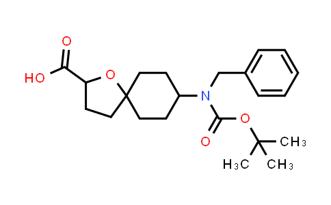 CAS No. 2204460-61-5, 8-(Benzyl(tert-butoxycarbonyl)amino)-1-oxaspiro[4.5]decane-2-carboxylic acid
