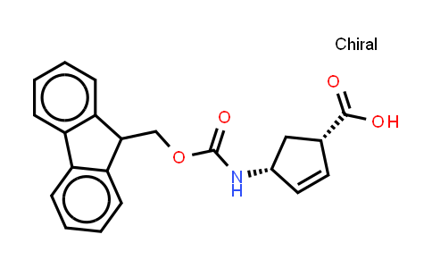CAS No. 220497-64-3, (-)-(1S,4R)-N-Fmoc-4-Aminocyclopent-2-enecarboxylic acid