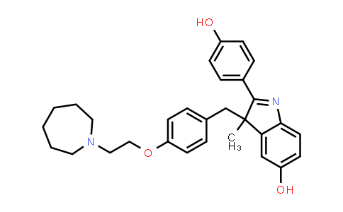 CAS No. 2205073-29-4, 3-(4-(2-(Azepan-1-yl)ethoxy)benzyl)-2-(4-hydroxyphenyl)-3-methyl-3H-indol-5-ol