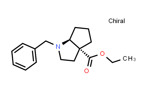 CAS No. 2206112-25-4, rel-Ethyl (3aR,6aS)-1-benzylhexahydrocyclopenta[b]pyrrole-3a(1H)-carboxylate