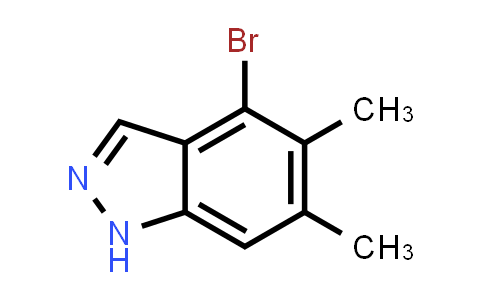 CAS No. 2206742-47-2, 4-Bromo-5,6-dimethyl-1H-indazole