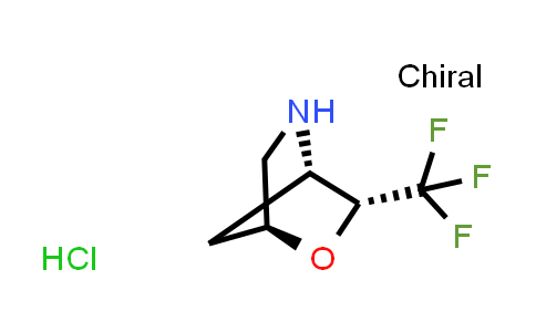 CAS No. 2208275-23-2, rel-(1S,3R,4S)-3-(Trifluoromethyl)-2-oxa-5-azabicyclo[2.2.1]heptane hydrochloride
