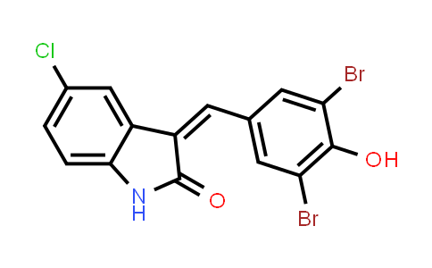 DY541742 | 220904-99-4 | 2H-Indol-2-one, 5-chloro-3-[(3,5-dibromo-4-hydroxyphenyl)methylene]-1,3-dihydro-