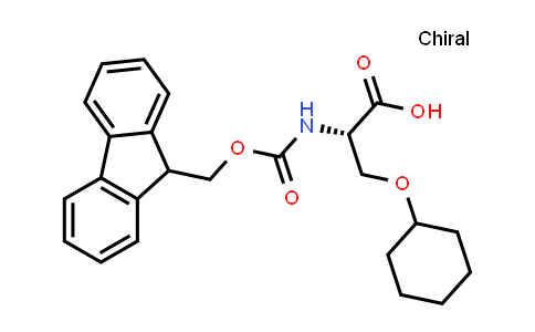 CAS No. 221057-20-1, N-(((9H-Fluoren-9-yl)methoxy)carbonyl)-O-cyclohexyl-L-serine