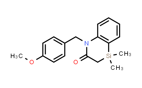 CAS No. 2222440-42-6, 1-(4-Methoxybenzyl)-4,4-dimethyl-3,4-dihydrobenzo[b][1,4]azasilin-2(1H)-one