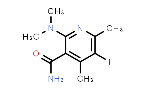 CAS No. 2222511-86-4, 2-(Dimethylamino)-5-iodo-4,6-dimethylpyridine-3-carboxamide