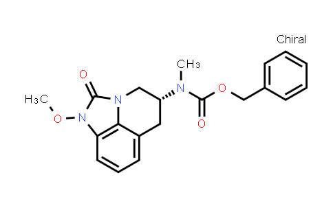 CAS No. 222415-94-3, (R)-benzyl 1-methoxy-2-oxo-2,4,5,6-tetrahydro-1H-imidazo[4,5,1-ij]quinolin-5-yl(methyl)carbamate