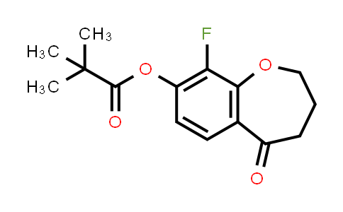 CAS No. 2226905-25-3, 9-Fluoro-5-oxo-2,3,4,5-tetrahydrobenzo[b]oxepin-8-yl pivalate