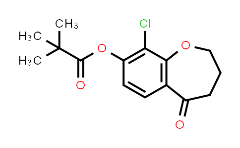 CAS No. 2226905-31-1, 9-Chloro-5-oxo-2,3,4,5-tetrahydrobenzo[b]oxepin-8-yl pivalate