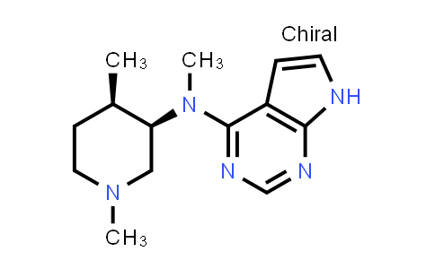 CAS No. 2227197-38-6, N-((3R,4R)-1,4-dimethylpiperidin-3-yl)-N-methyl-7H-pyrrolo[2,3-d]pyrimidin-4-amine