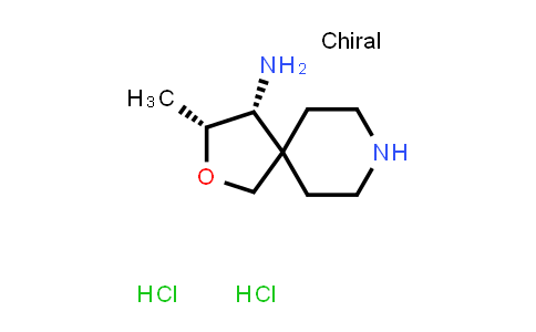 CAS No. 2227197-87-5, (3R,4R)-3-Methyl-2-oxa-8-azaspiro[4.5]decan-4-amine dihydrochloride