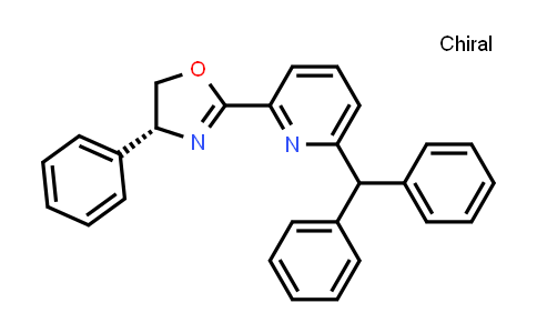 CAS No. 2227390-59-0, 2-[(4R)-4,5-Dihydro-4-phenyl-2-oxazolyl]-6-(diphenylmethyl)pyridine