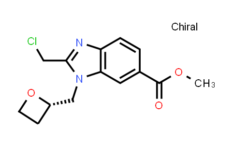 CAS No. 2230200-76-5, (S)-Methyl 2-(chloromethyl)-1-(oxetan-2-ylmethyl)-1H-benzo[d]imidazole-6-carboxylate